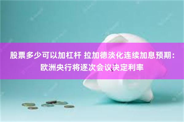 股票多少可以加杠杆 拉加德淡化连续加息预期：欧洲央行将逐次会议决定利率